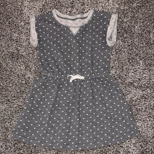 Cat & Jack Gray Dress with Heart Design